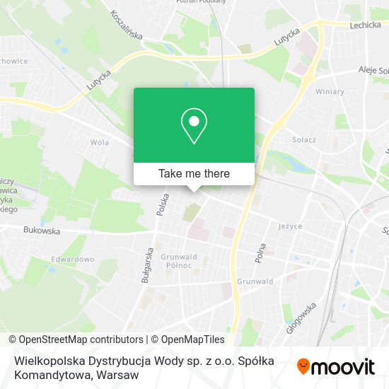 Wielkopolska Dystrybucja Wody sp. z o.o. Spółka Komandytowa map