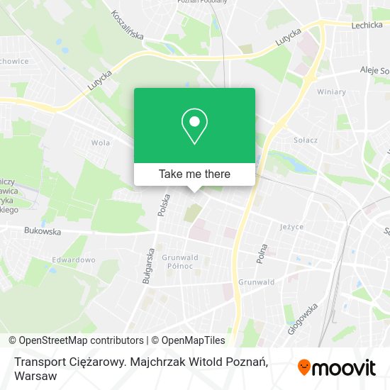 Transport Ciężarowy. Majchrzak Witold Poznań map