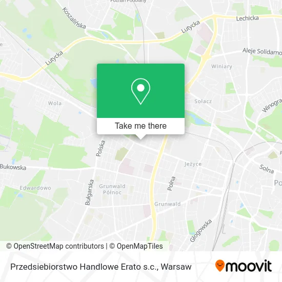 Карта Przedsiebiorstwo Handlowe Erato s.c.