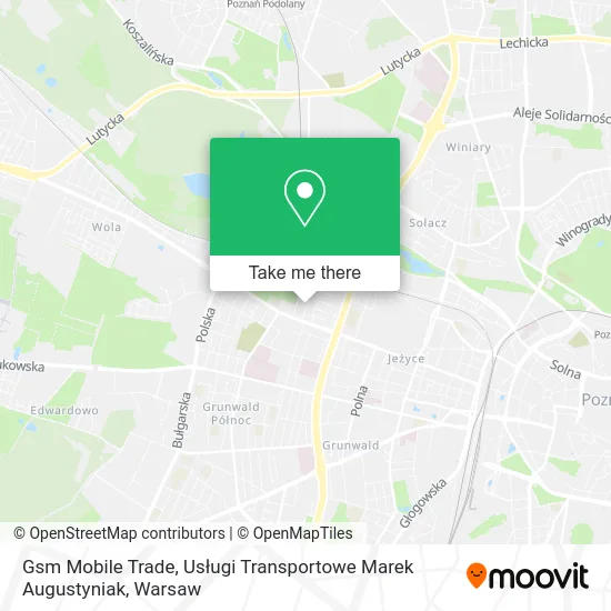 Карта Gsm Mobile Trade, Usługi Transportowe Marek Augustyniak