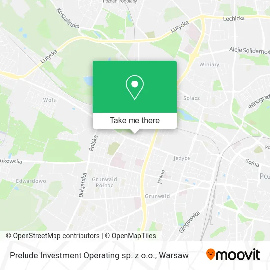 Карта Prelude Investment Operating sp. z o.o.