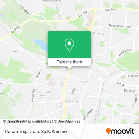Карта Coforma sp. z o.o. Sp.K