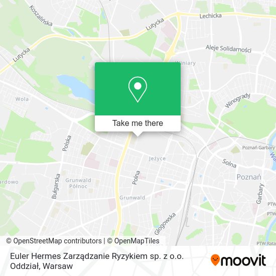 Euler Hermes Zarządzanie Ryzykiem sp. z o.o. Oddział map