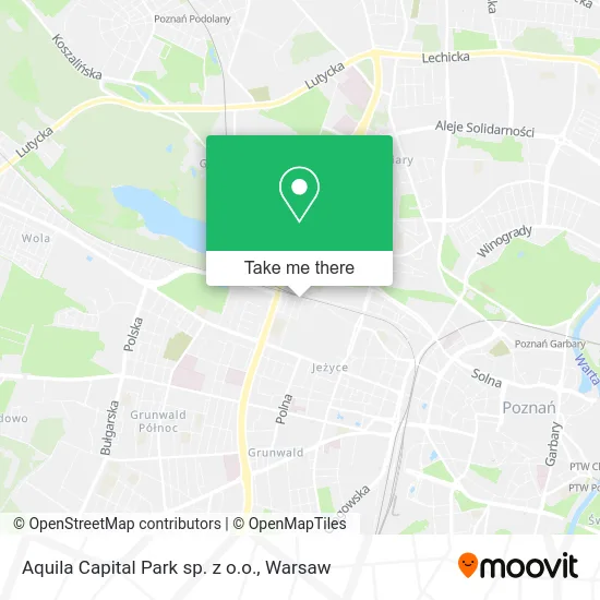 Карта Aquila Capital Park sp. z o.o.