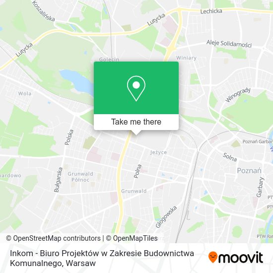 Inkom - Biuro Projektów w Zakresie Budownictwa Komunalnego map