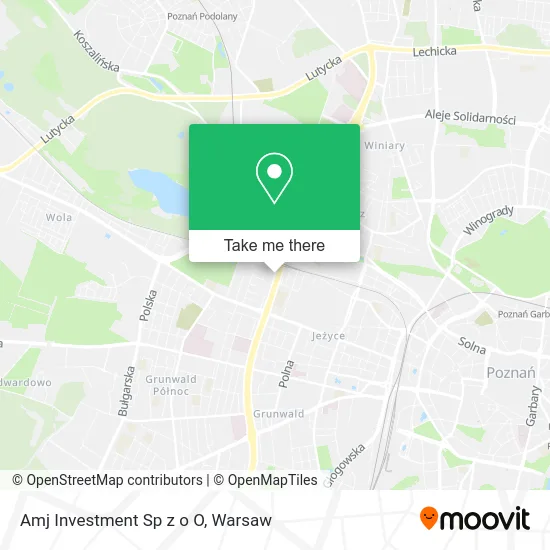 Карта Amj Investment Sp z o O