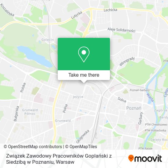 Związek Zawodowy Pracowników Goplański z Siedzibą w Poznaniu map