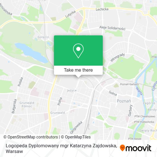 Logopeda Dyplomowany mgr Katarzyna Zajdowska map