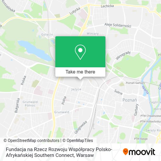 Fundacja na Rzecz Rozwoju Współpracy Polsko-Afrykańskiej Southern Connect map