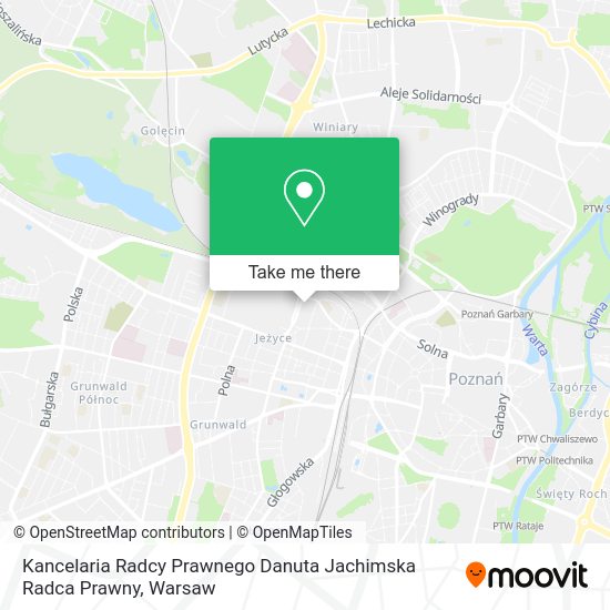 Kancelaria Radcy Prawnego Danuta Jachimska Radca Prawny map