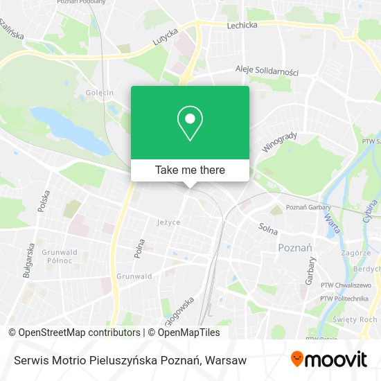 Serwis Motrio Pieluszyńska Poznań map