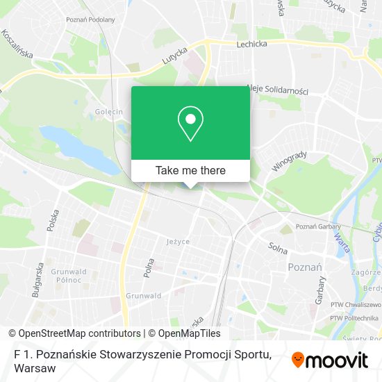 F 1. Poznańskie Stowarzyszenie Promocji Sportu map