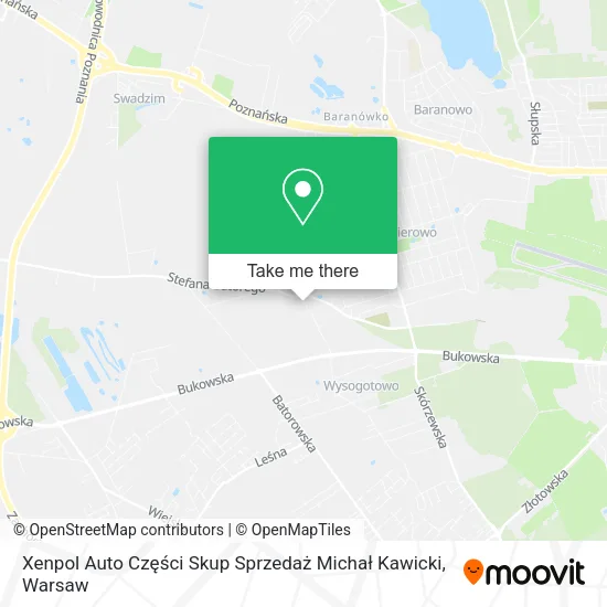 Xenpol Auto Części Skup Sprzedaż Michał Kawicki map