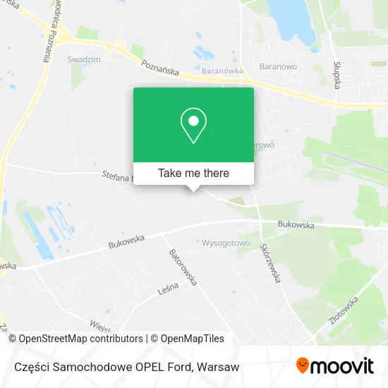 Części Samochodowe OPEL Ford map