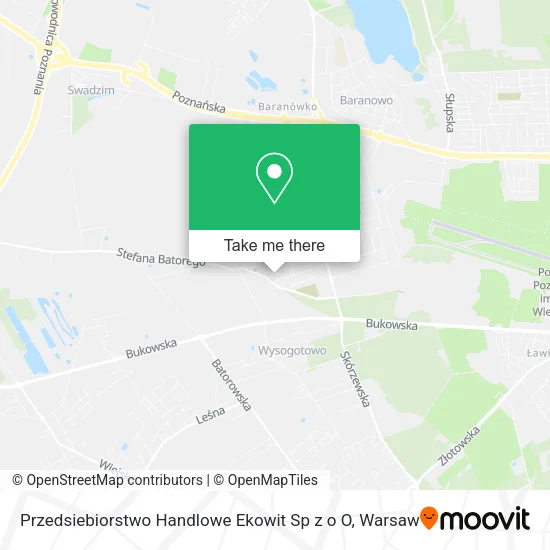 Карта Przedsiebiorstwo Handlowe Ekowit Sp z o O