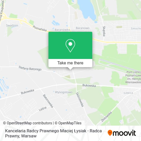 Kancelaria Radcy Prawnego Maciej Łysiak - Radca Prawny map