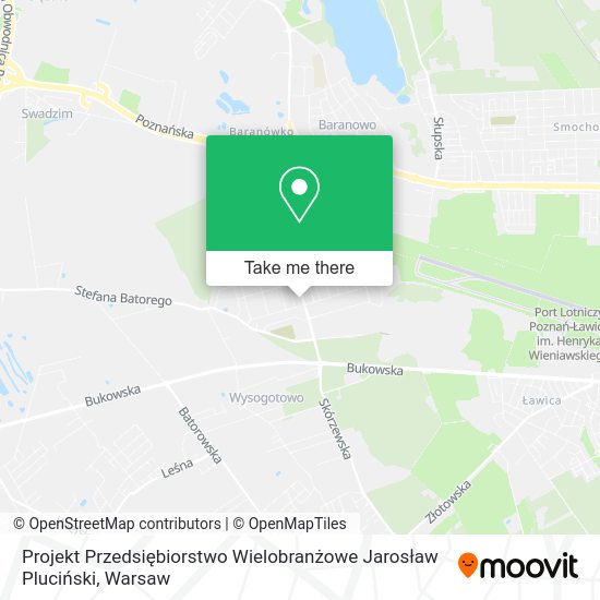 Projekt Przedsiębiorstwo Wielobranżowe Jarosław Pluciński map