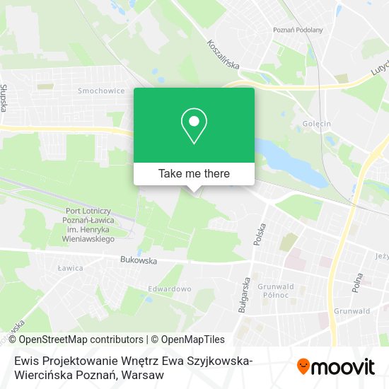 Ewis Projektowanie Wnętrz Ewa Szyjkowska-Wiercińska Poznań map