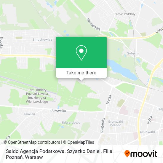 Saldo Agencja Podatkowa. Szyszko Daniel. Filia Poznań map