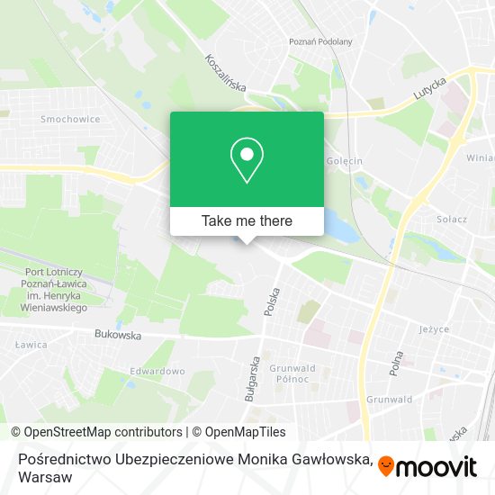 Pośrednictwo Ubezpieczeniowe Monika Gawłowska map