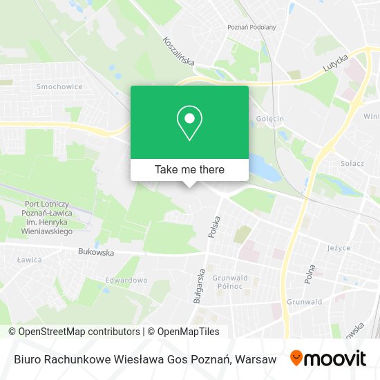 Biuro Rachunkowe Wiesława Gos Poznań map