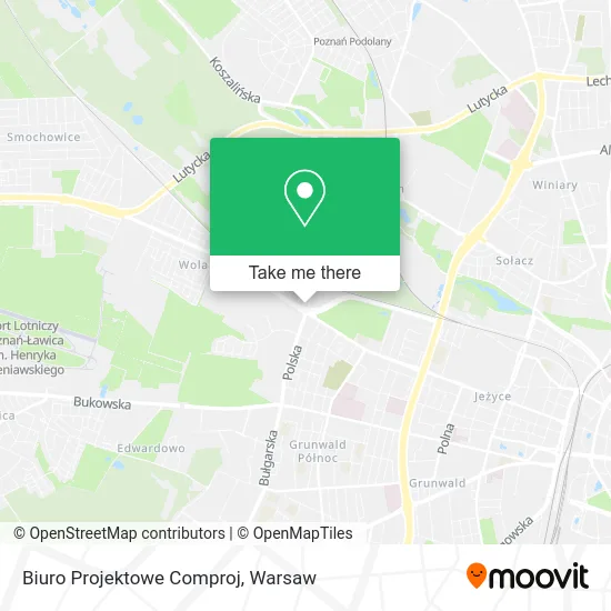 Карта Biuro Projektowe Comproj