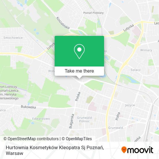 Карта Hurtownia Kosmetyków Kleopatra Sj Poznań