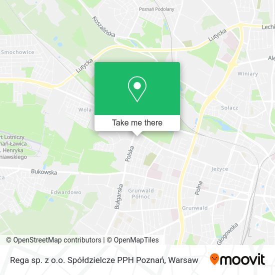 Rega sp. z o.o. Spółdzielcze PPH Poznań map