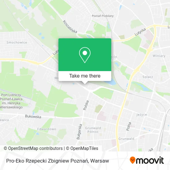 Карта Pro-Eko Rzepecki Zbigniew Poznań