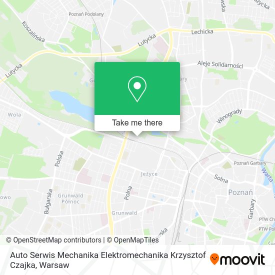 Карта Auto Serwis Mechanika Elektromechanika Krzysztof Czajka