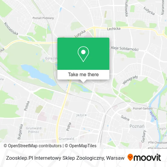 Карта Zoosklep.Pl Internetowy Sklep Zoologiczny