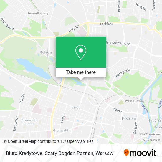 Biuro Kredytowe. Szary Bogdan Poznań map