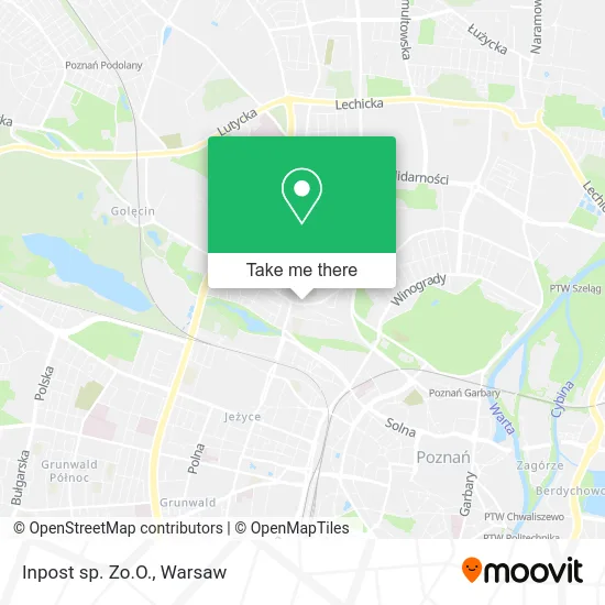 Inpost sp. Zo.O. map
