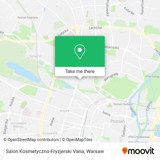 Карта Salon Kosmetyczno-Fryzjerski Varia