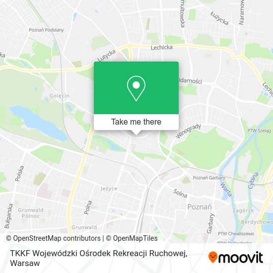 TKKF Wojewódzki Ośrodek Rekreacji Ruchowej map