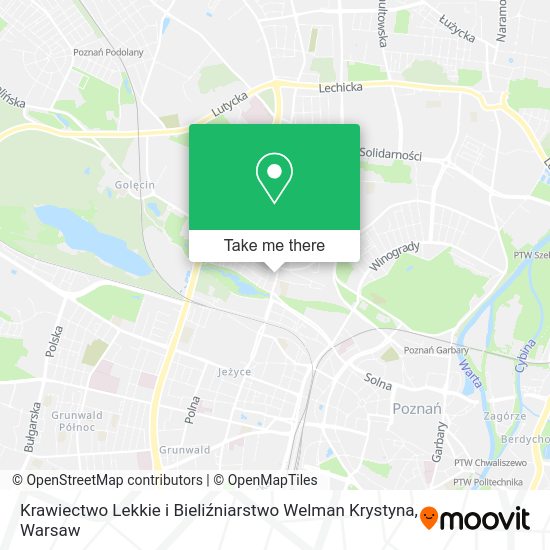 Krawiectwo Lekkie i Bieliźniarstwo Welman Krystyna map