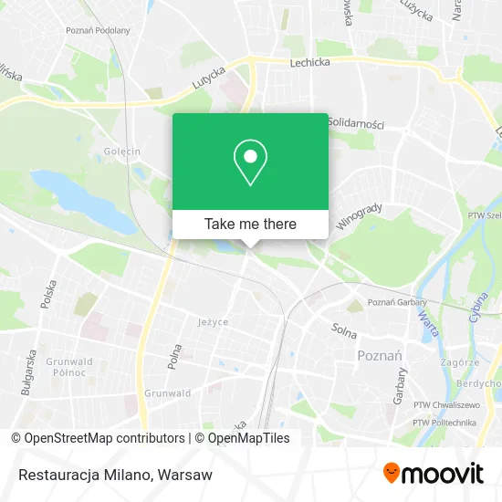 Карта Restauracja Milano