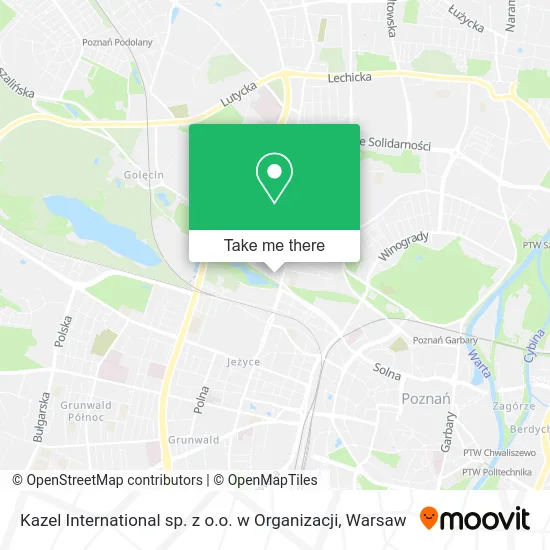 Карта Kazel International sp. z o.o. w Organizacji