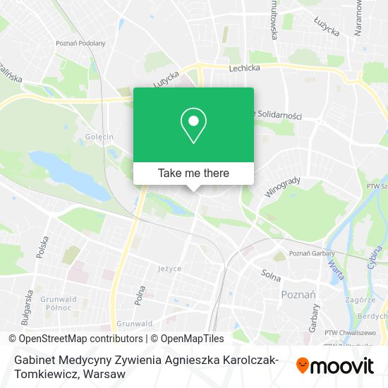 Gabinet Medycyny Zywienia Agnieszka Karolczak-Tomkiewicz map