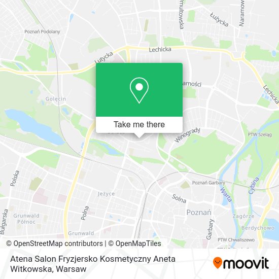 Карта Atena Salon Fryzjersko Kosmetyczny Aneta Witkowska