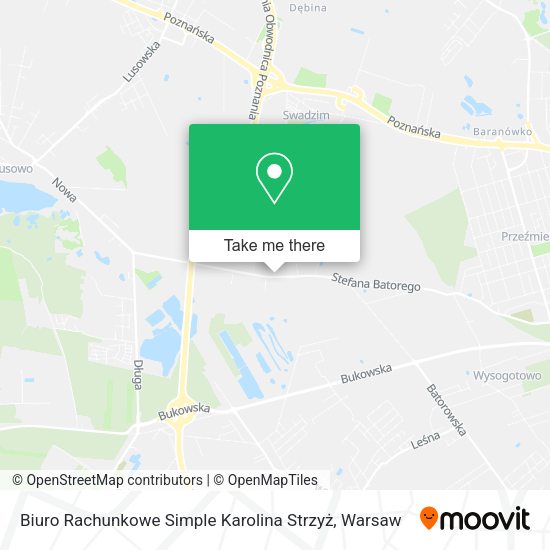 Biuro Rachunkowe Simple Karolina Strzyż map