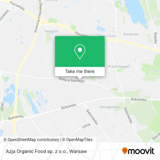 Карта Azja Organic Food sp. z o.o.