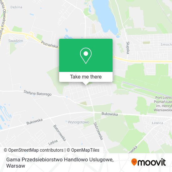 Gama Przedsiebiorstwo Handlowo Uslugowe map