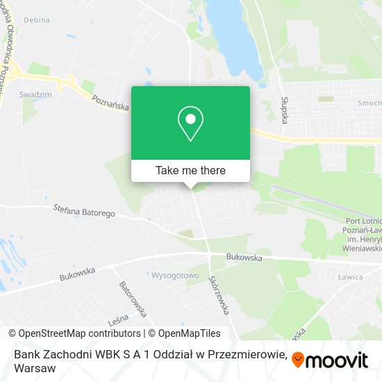 Bank Zachodni WBK S A 1 Oddział w Przezmierowie map