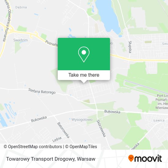 Towarowy Transport Drogowy map