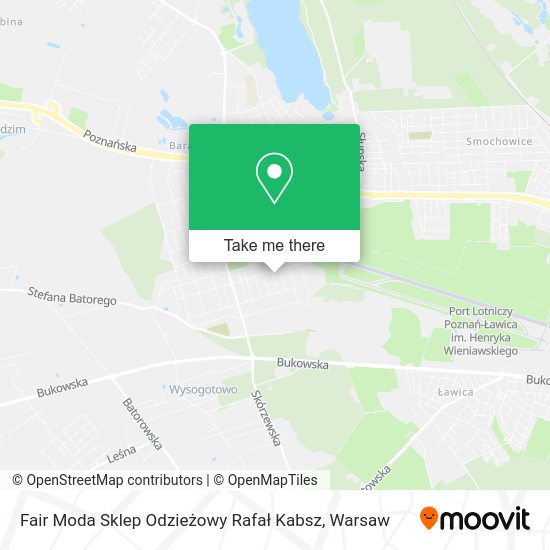 Fair Moda Sklep Odzieżowy Rafał Kabsz map