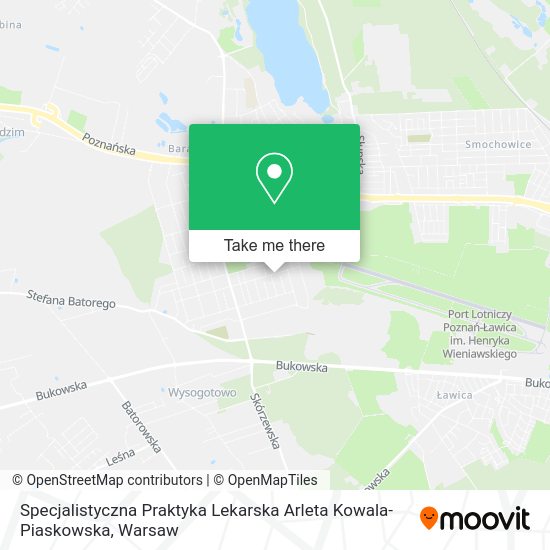 Specjalistyczna Praktyka Lekarska Arleta Kowala-Piaskowska map