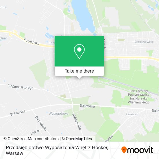 Przedsiębiorstwo Wyposażenia Wnętrz Hocker map