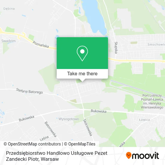 Przedsiębiorstwo Handlowo Usługowe Pezet Zandecki Piotr map