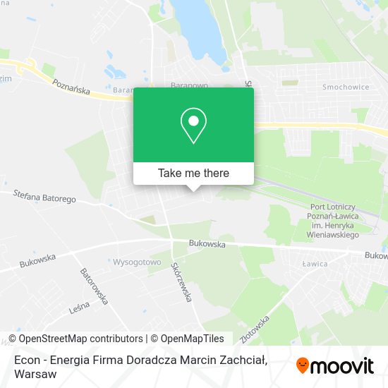 Econ - Energia Firma Doradcza Marcin Zachciał map